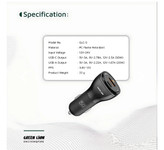 شارژر فندکی دو پورت 50 وات Green Lion مدل Dual Port Car Charger