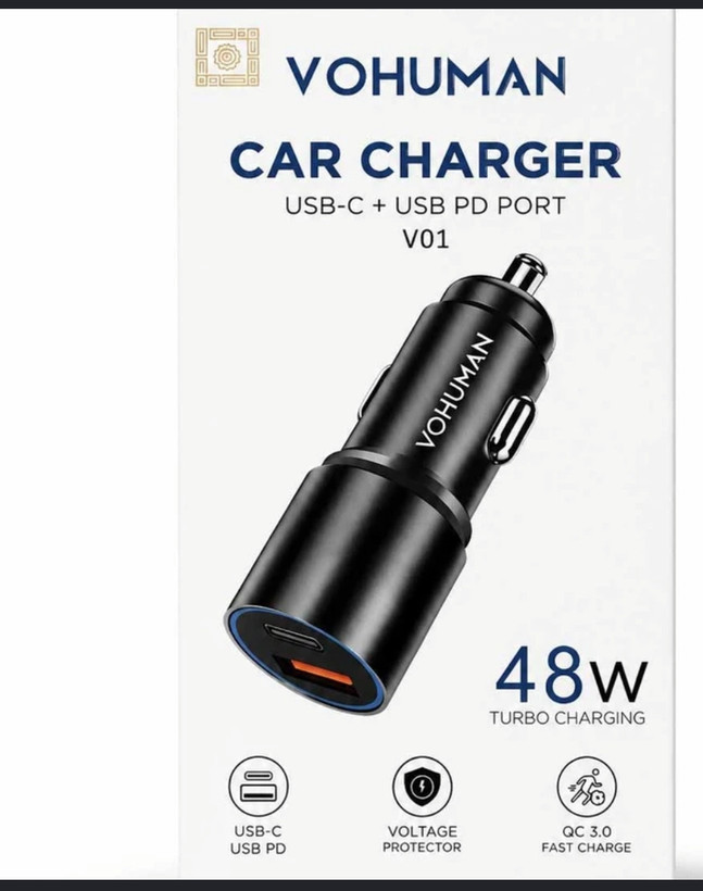 شارژر فندکی 48 وات مدل Vohuman V01