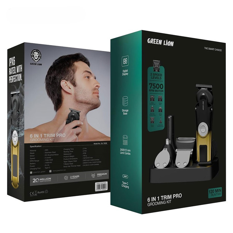 ماشین اصلاح و خط زن ۶ در ۱ Trim Pro گرین لاین GL_TM۳۹